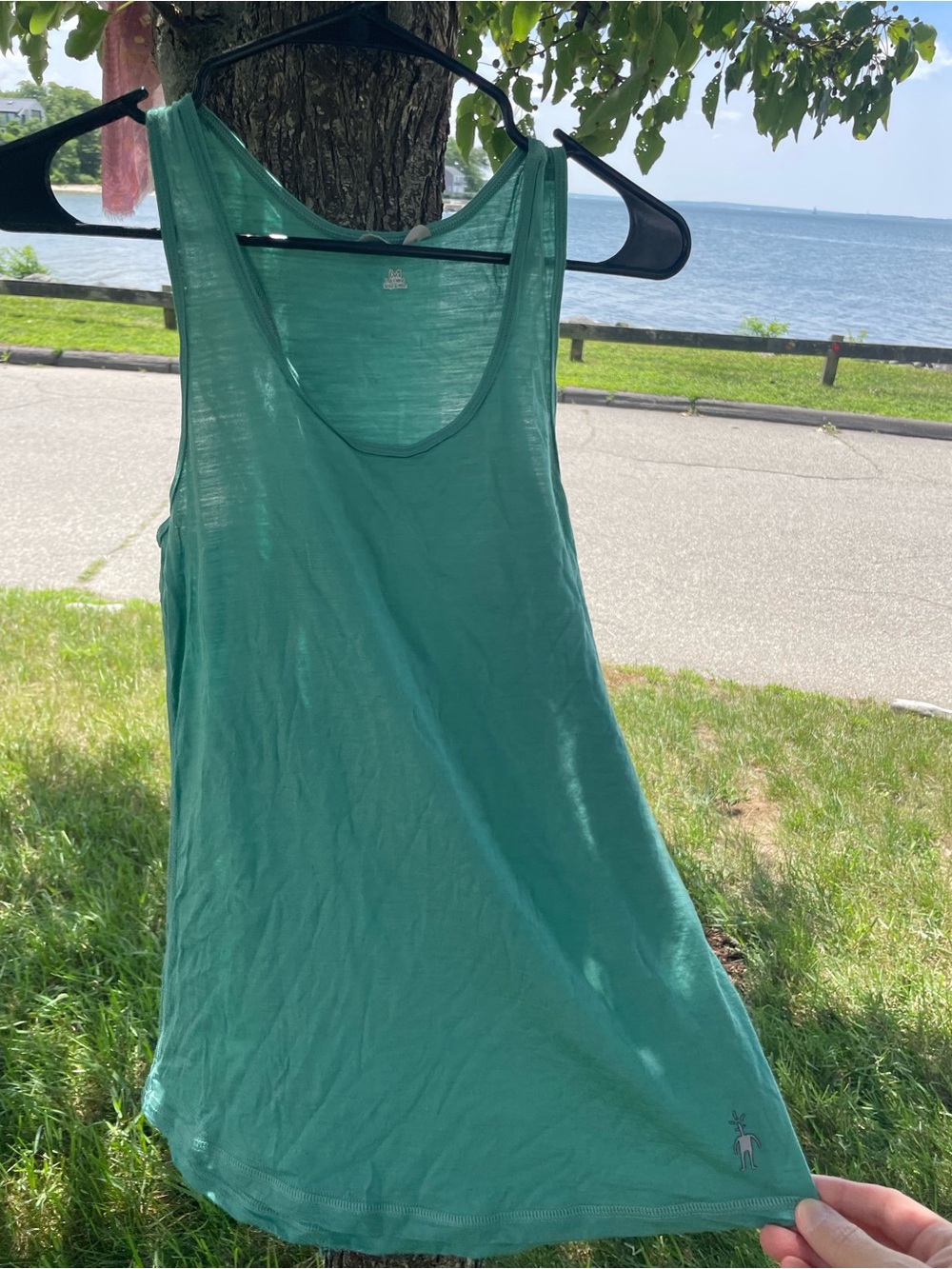 Smartwool Teal Green Scoop Neck Tank